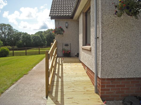 Hardwood Ramp Installation in Medina
