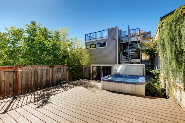 Hot Tub Deck Installation in Medina