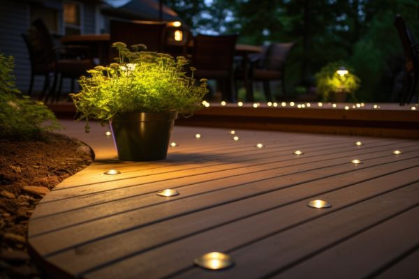 Ground Level Deck Construction in Medina